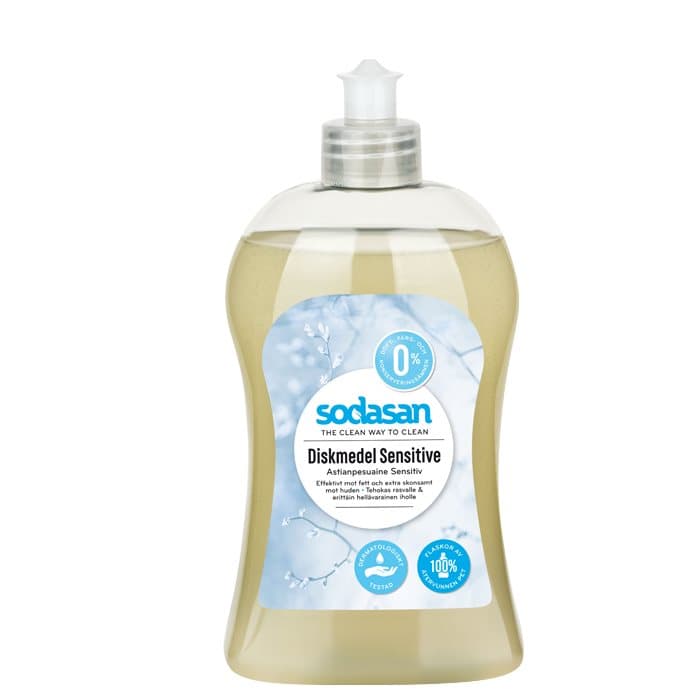 Sodasan Diskmedel Sensitive Parfymfri, 500 ml