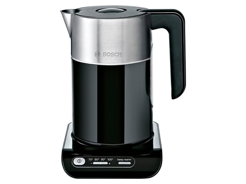 Bosch Styline TWK8613P - Kjele - 1.5 liter - 2400 W - svart/rustfritt stål