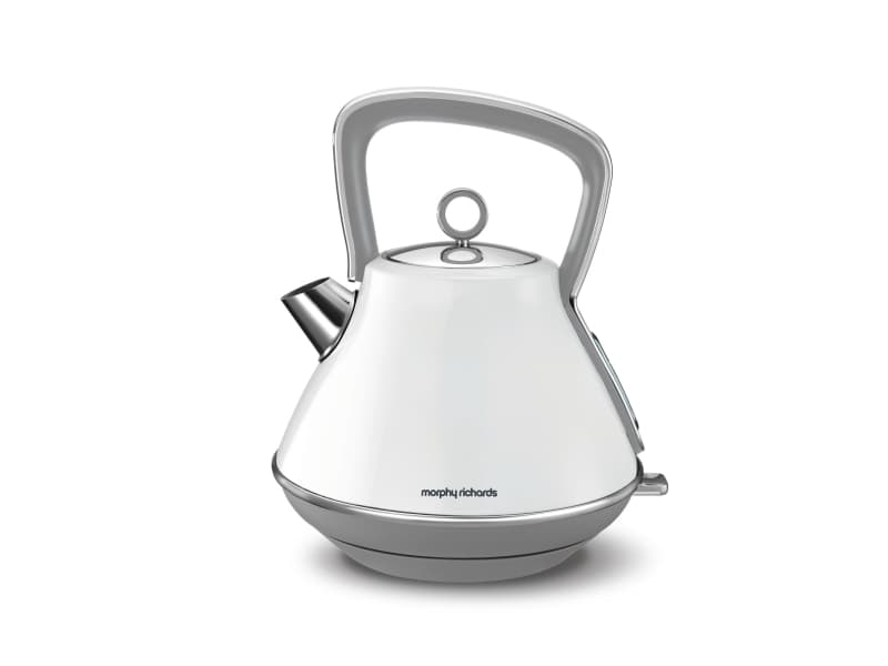 Morphy Richards Evoke Retro, 1,5 l, 2200 W, Vit, Metall, Vattennivå indikator, Sladdlös