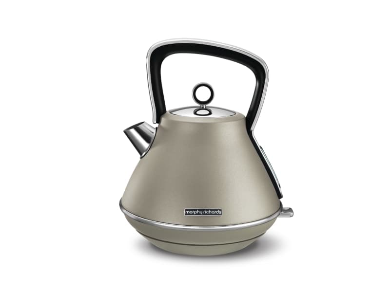 Morphy Richards Evoke Special Edition Retro, 1,5 l, 2200 W, Platimun, Metall, Vattennivå indikator, Sladdlös
