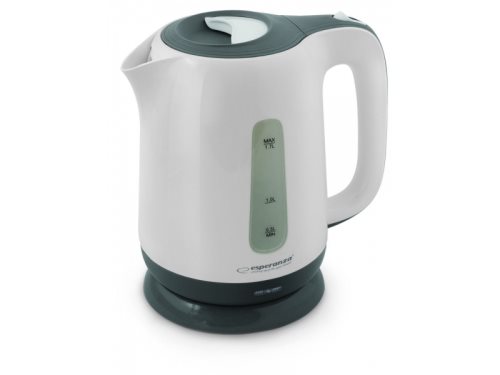 Bild av Esperanza EKK015E, 1,7 l, 2200 W, Grå, Vit, Plast, Justerbar termostat, Vattennivå indikator