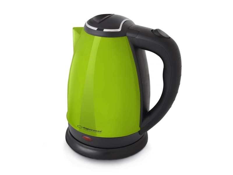 Esperanza EKK013G, 1,8 l, 1800 W, Svart, Grön, Plast, Rostfritt stål, Justerbar termostat, Överhettningsskydd