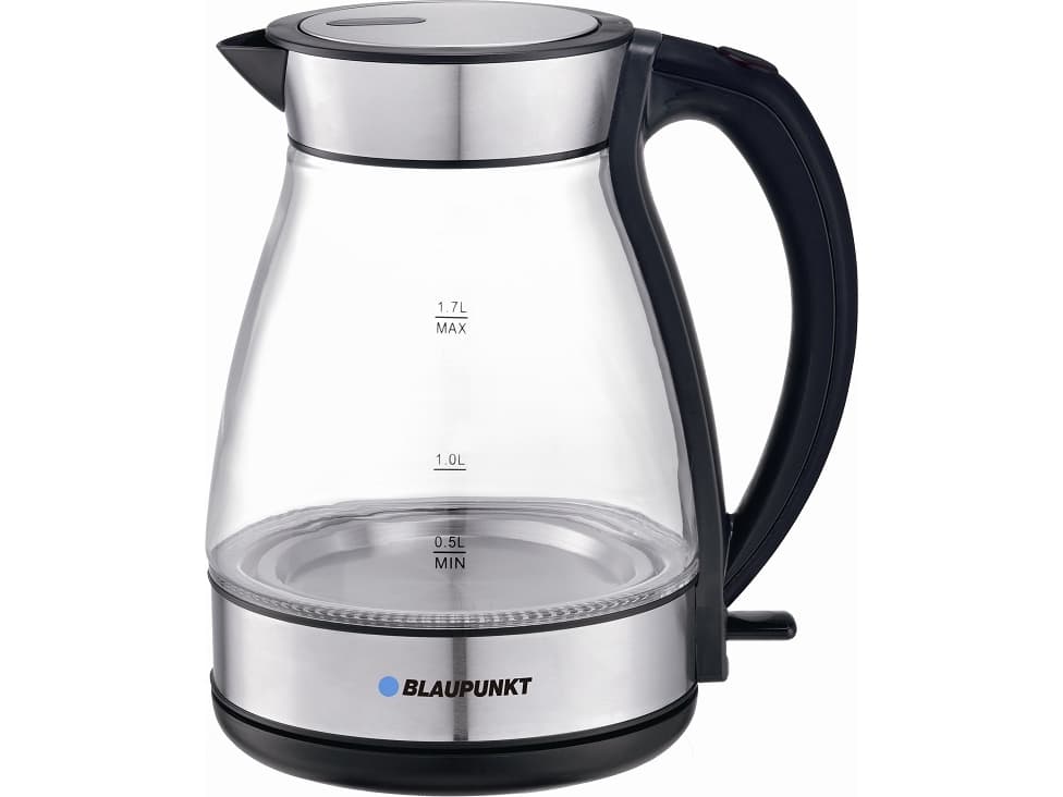 Blaupunkt EKG501BK, 1,7 l, 2200 W, Svart, Glas, Vattennivå indikator, Överhettningsskydd