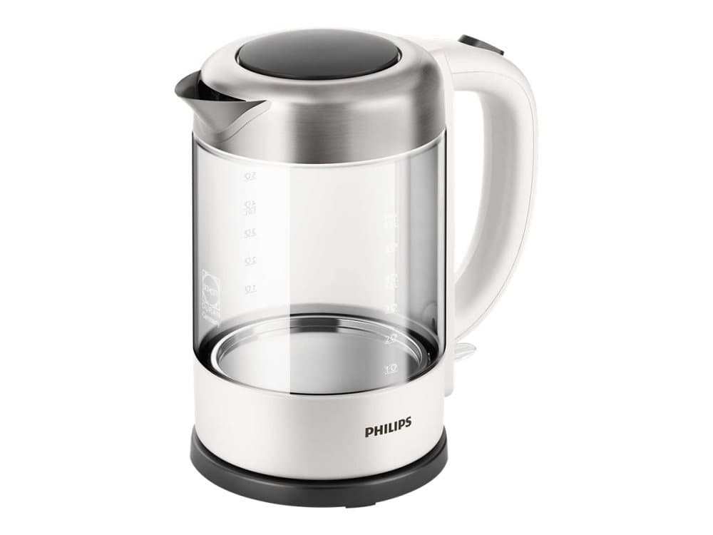 Philips Avance Collection HD9340 - Vattenkokare - 1.5 liter - 2200 W - vit / svart