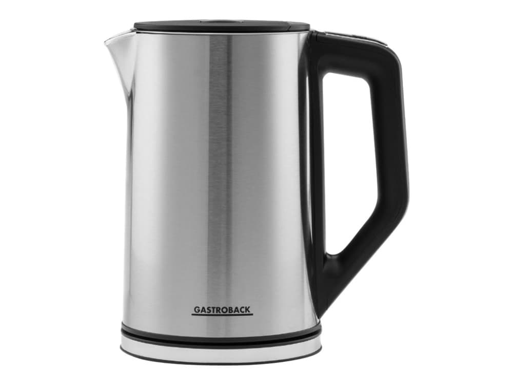 Gastroback Design Cool Touch vattenkokare 1,5 l 2200 W Svart, Rostfritt stål