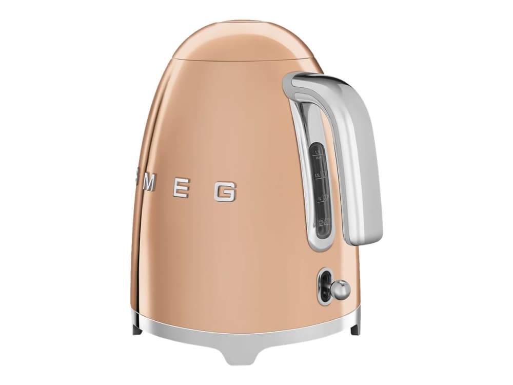 Smeg KLF03RGEU, 1,7 l, 2400 W, Rose Gold, Rostfritt stål, Vattennivå indikator, Överhettningsskydd