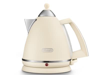 De’Longhi Argento Flora KBX2016.BG, 1,7 l, 2000 W, Beige, Rustfritt stål, Vannivåindikator, Overopphetingsbeskyttelse