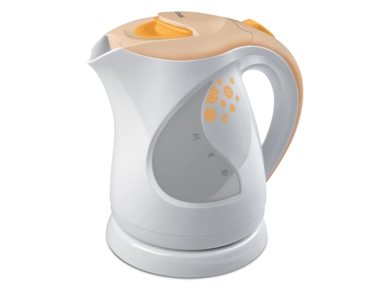Sencor SWK 1001OR, 1 l, 2000 W, Vit, Plast, Överhettningsskydd, Sladdlös