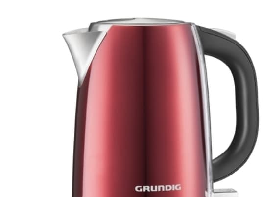 Grundig Red Sense WK 6330 - Vattenkokare - 1.7 liter - 3 kW - metalliskt röd/rostrfritt stål