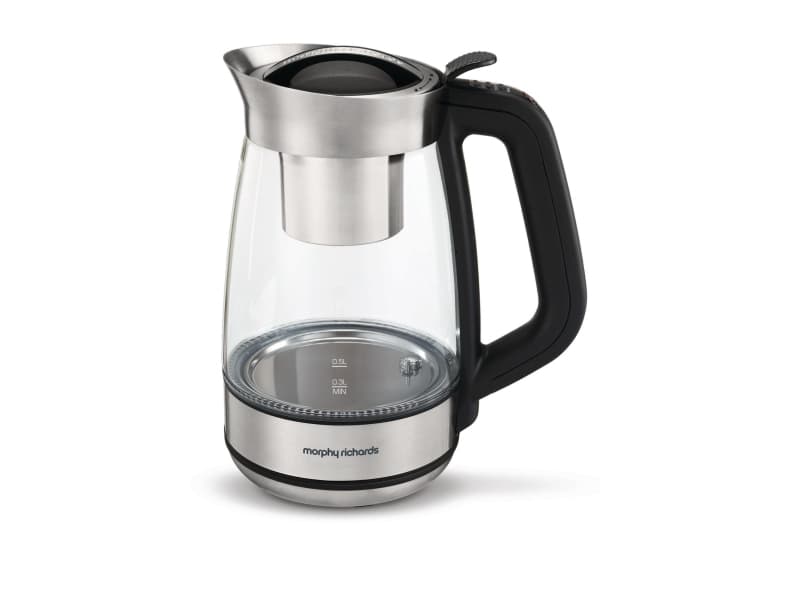 Morphy Richards 132002, 1,2 l, 2200 W, Sølv, Gjennomsiktig, Glass, Plastikk, Justerbar termostat, Vannivåindikator