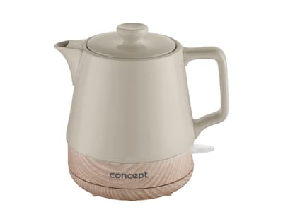 Concept RK0061, 1 l, 1200 W, Brun, Tre, Keramisk, Trådløs