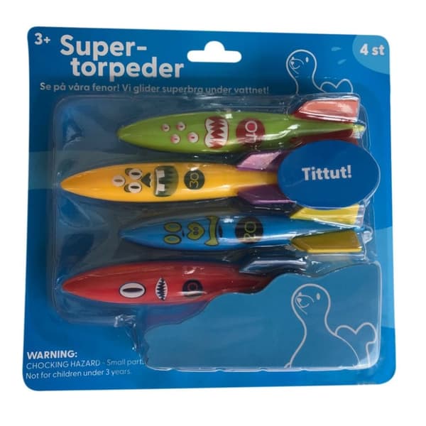 Dive Toy Dive Torpedos 4-pack