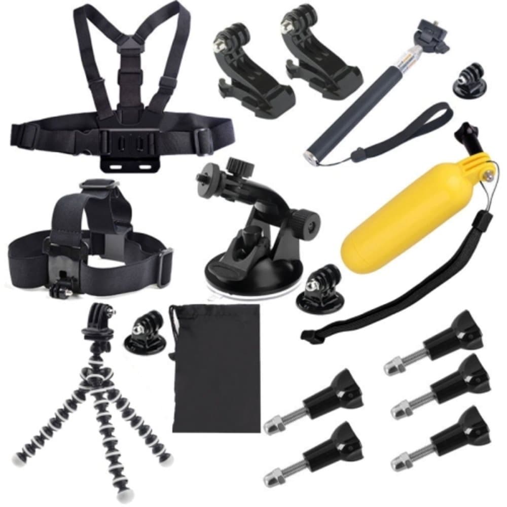 GoPro Kit 17 in 1 - Tillbehör för GoPro 3/3+/4/5/6/7