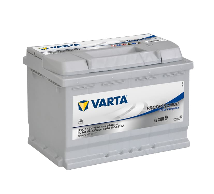 Fritidsbatteri Varta Proffessional 75Ah