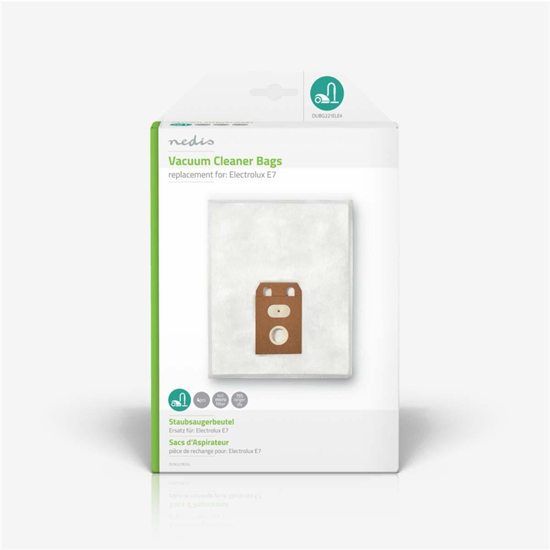 Nedis 10A35H70 | Støvsugerpose | Egnet for Electrolux E66 Nedis 10A35H70 | Støvsugerpose | Egnet for Electrolux E66