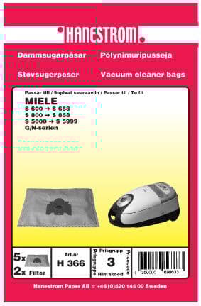 Dammsugarpåsar Miele Complete C3 EcoLine