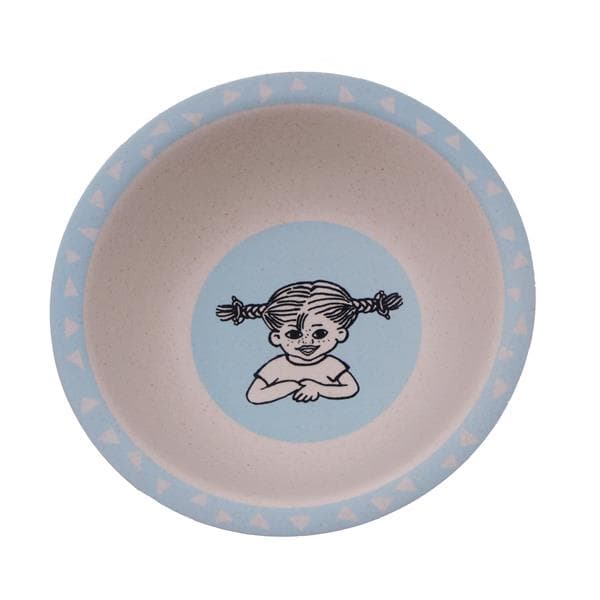 Barbro Toys - Pippi Bamboo Melamine Bowl 16cm Blue