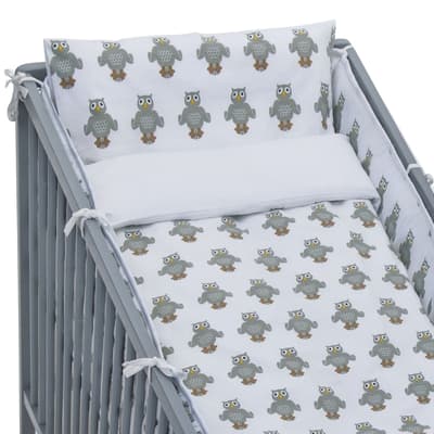 Rätt Start Påslakanset spjälsäng Owls