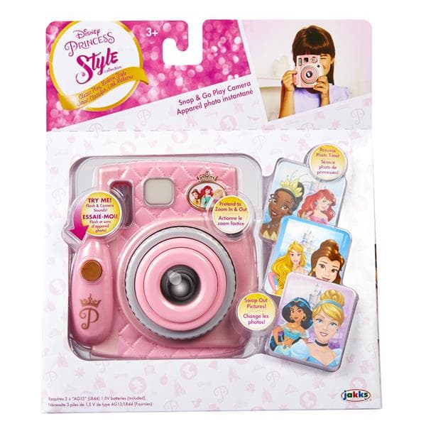 Jakks Pacific Disney Princess Style Collection Snap & Go Play Camera