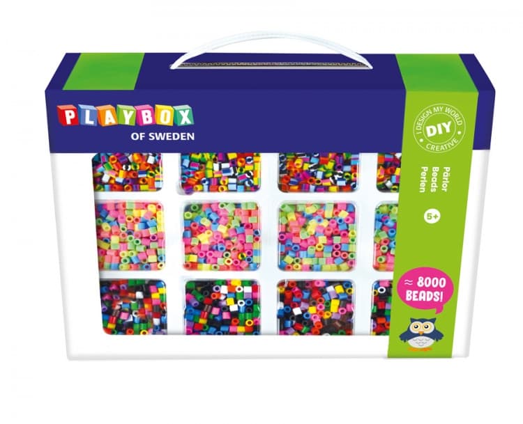 Playbox Pärlset 12 Färger Pastell Rand