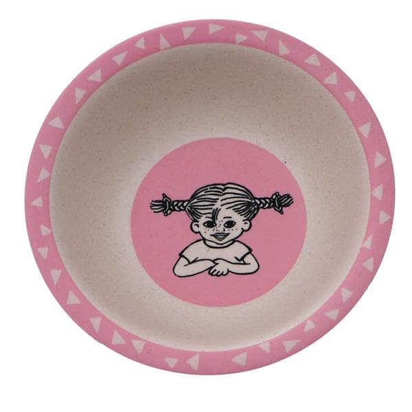 Barbo Toys - Pippi Bamboo Melamine Bowl 16cm Pink