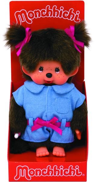 Monchhichi Denim Dungarees Girls 20 cm