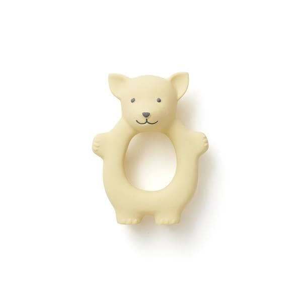 Kids Concept - Bitring räv rågummi gul