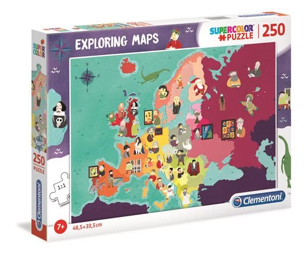 250 pcs. Puzzles Kids SuperColor Great People In Europé