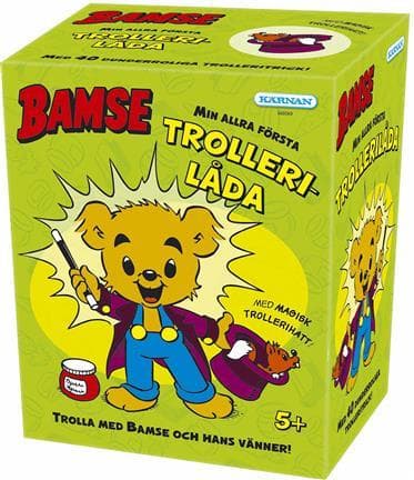 Kärnan Bamse trollerilåda med hatt