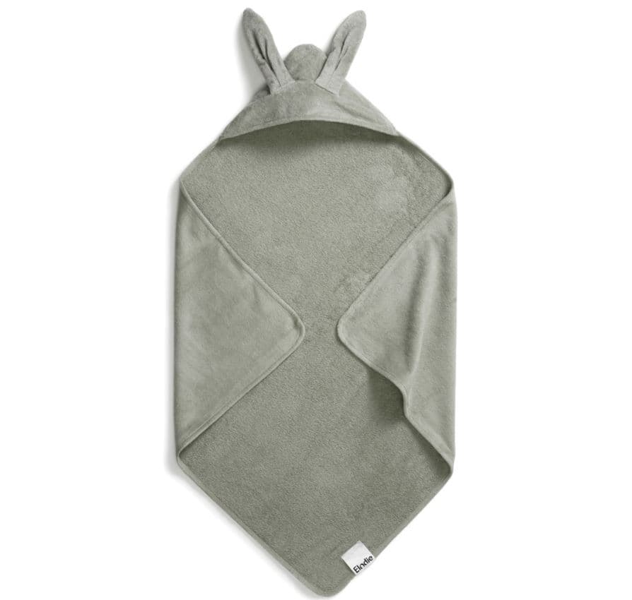Elodie Details Hooded Towel - Mineral Green Bunny