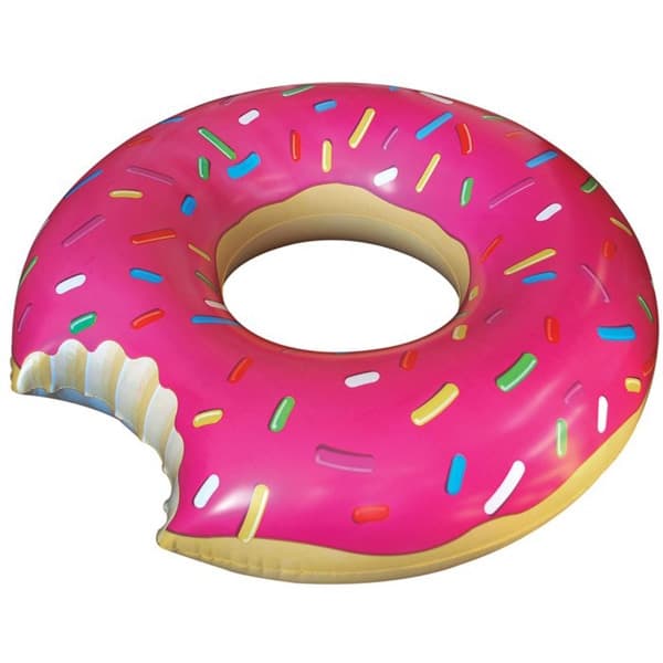 Badring, Donut 90 cm, Jordgubb