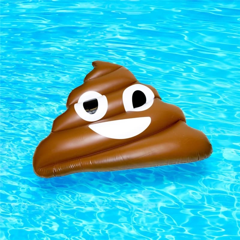 Uppblåsbar poop-emoji