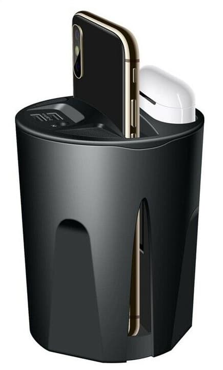 X9A Trådlös billaddare för mugghållare, laddar smartphone & Airpods, 10W, svart