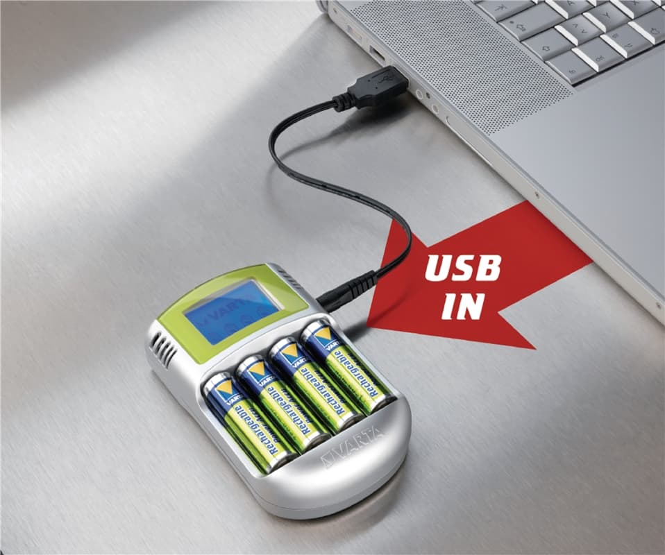 Aa / Aaa Nimh Batterioplader 4x AA/HR6 2600 mAh