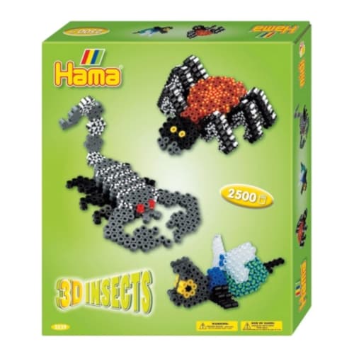 Hama, Midi Gift Box - 3D insects - 2500 p