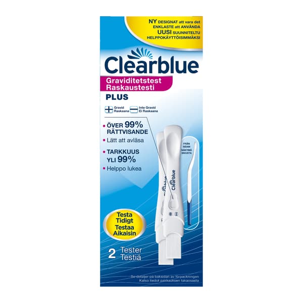 Clearblue Graviditetstest Plus 2-pack