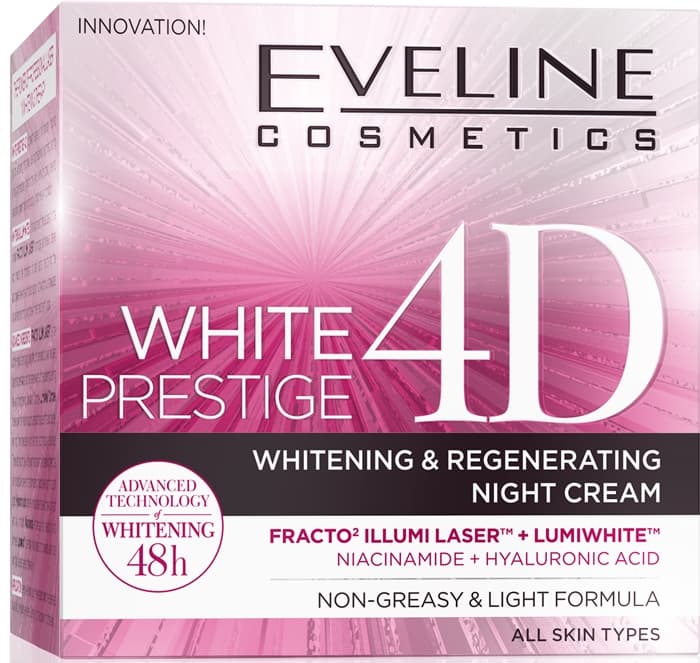 Eveline White Prestige 4D Whitening And Regenerating Night Cream