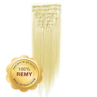 Remy Clip-on Hiustenpidennykset #60 Platinanvaalea 40 cm