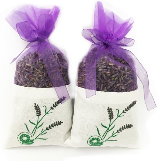Bio Lavendel från Frankrike, ren torkad lavendel, 2 organza/bomullspåsar med 20g certifierad bio lavendel.
