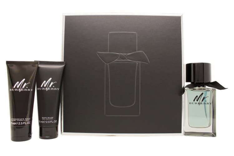 Burberry Mr. Burberry Gavesæt 100ml EDT + 75ml Aftershave Balm + 75ml Shower Gel