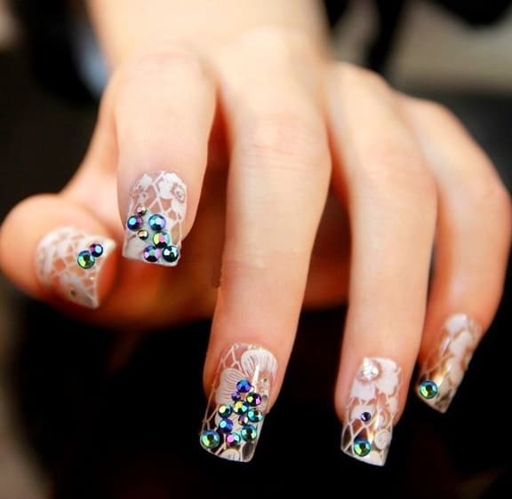 Rhinestone Black 4 størrelser