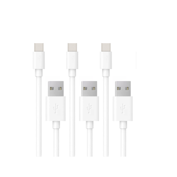 3-pack USB Type-C laddkabel - Vit