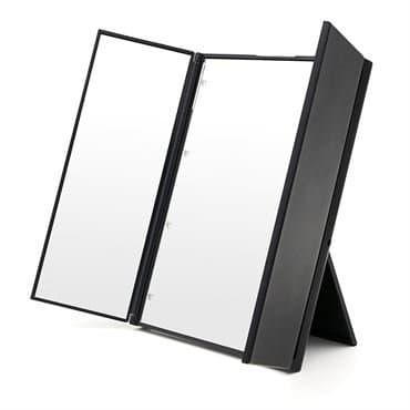 UNIQ LED Trifold Vanity Makeup Spejl - Sort