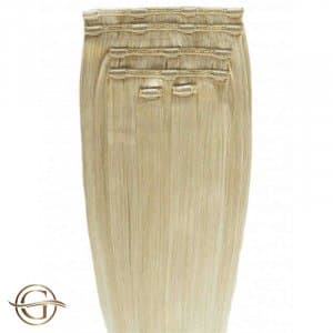 GOLD24 Clip-on Hair Extensions #24 Gyllenblond 60cm - 7 delar