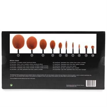 Technique PRO® Meikkiharjasetti (Oval brushes) - 10 osaa