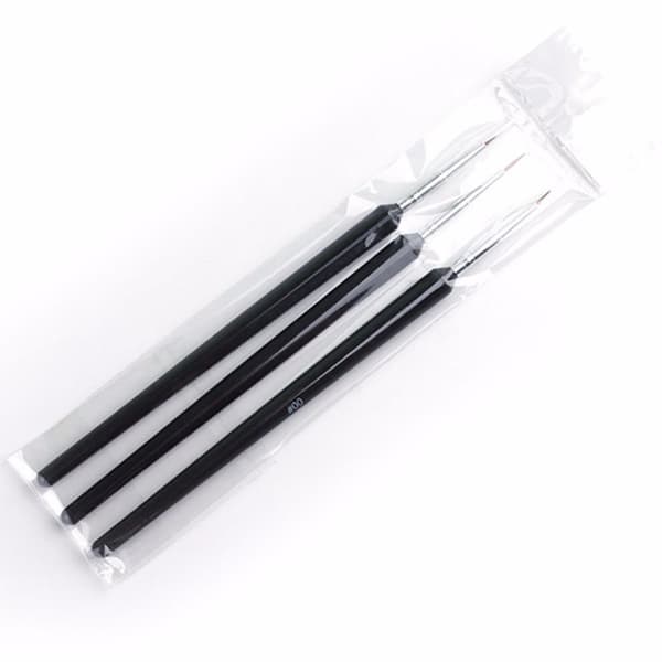 3st nagelpenslar för nail art