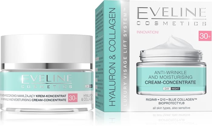 Eveline Hyaluron And Collagen Day And Night Cream 30+