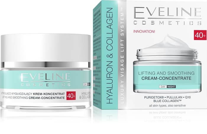 Eveline Hyaluron And Collagen Day And Night Cream 40+