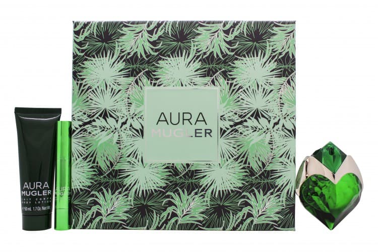 Thierry Mugler Aura Gavesett 30ml EDP Påfyllbar + 50ml Body Lotion + Parfymepenn