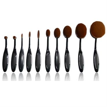 Mermaid® Meikkiharjat (Oval Brushes) - 10 kpl